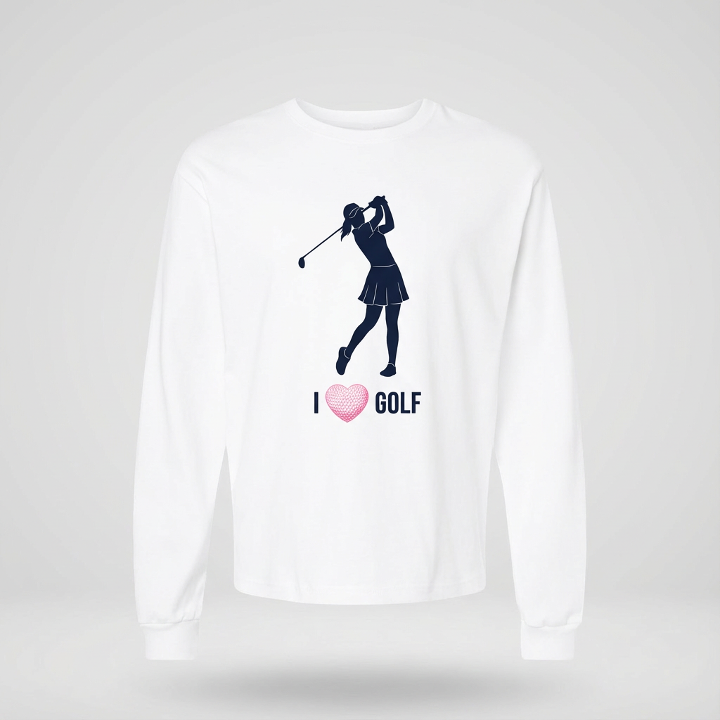 I heart Golf - long sleeve T