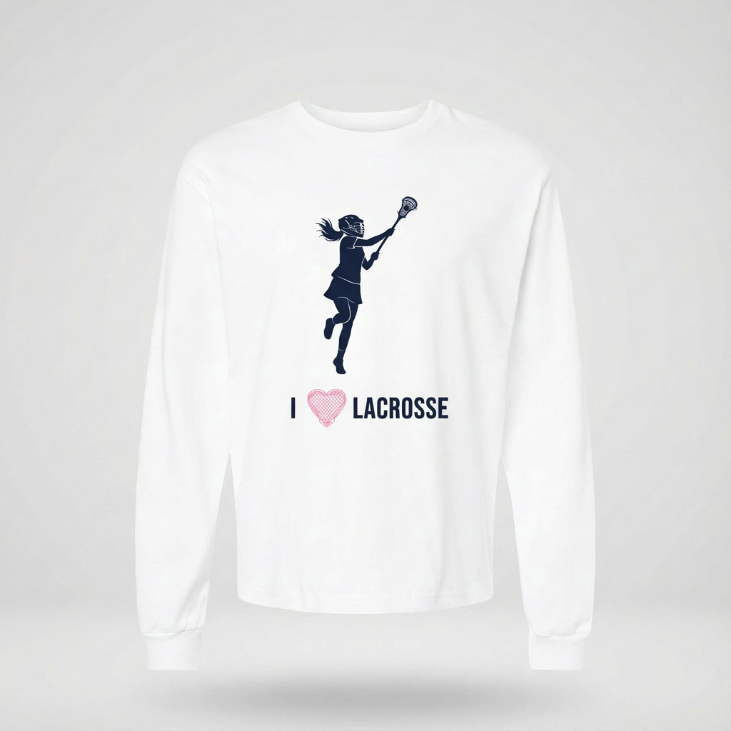 I heart Lacrosse - Long Sleeve Tee