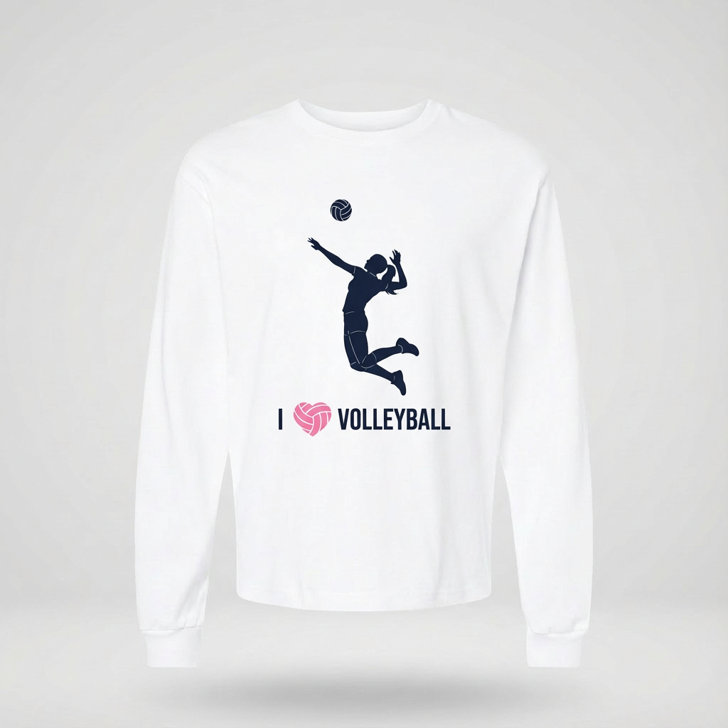 I heart Volleyball - Long Sleeve Tee