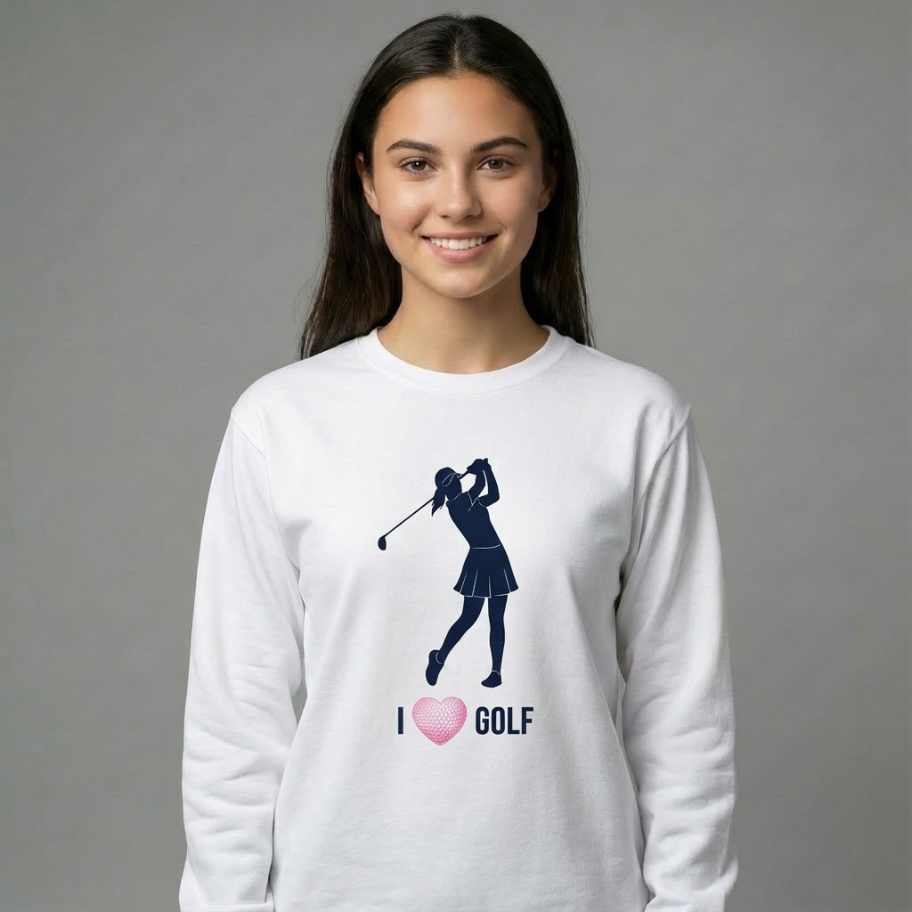 I heart Golf - long sleeve T