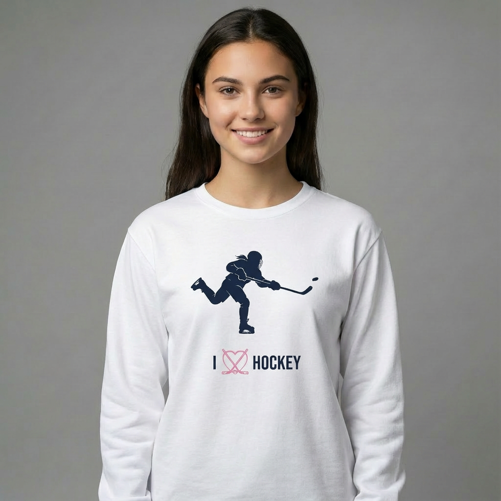 I heart Hockey - Long Sleeve Tee