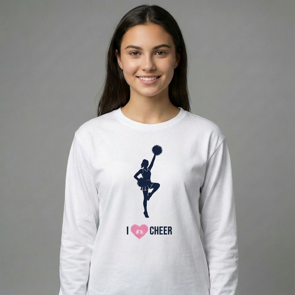 I heart Cheer - Long Sleeve Tee